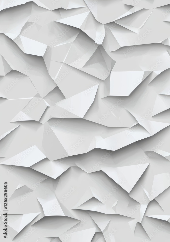 Poster a texture of paper that is either crumpled or folded, set against a transparent background