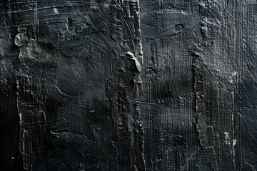 Peeled black paint on painted plaster wall. Detailed photo textured background