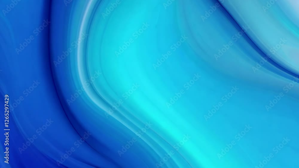 Poster blue and cyan gradient color flow background animation