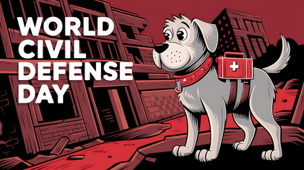 Obraz premium World Civil Defense Day activities
