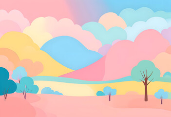 cute colourful pastel background