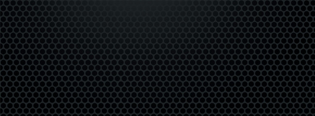 Black metal texture steel background. Perforated sheet metal. vector