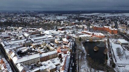 Schnee liegt in Wittenberg