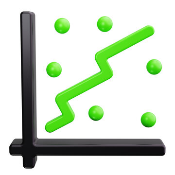 scatter plot 3d render icons