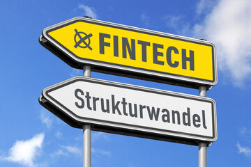 Der digitale Strukturwandel im Finanzsektor, Wegweiser, (Symbolbild)