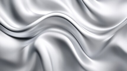 Fototapeta premium Silver Fabric Drape, Abstract Background, Texture