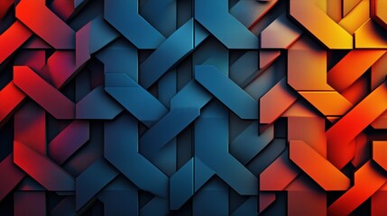 Obraz premium 3D geometric background with gradient