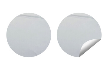 Blank Round Sticker for Mock up Template - 146