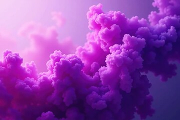 Obraz premium Abstract purple smoke clouds, flowing pattern, haze, fantasy, photography