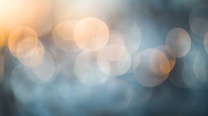 Obraz premium Golden bokeh sunset, blurred background