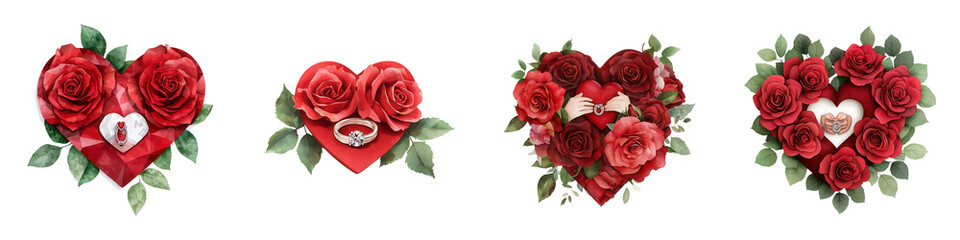 Romantic Heart Shaped Rose Arrangements for Celebrations and Gifts