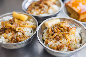Delicious Taiwan braised pork rice bowl