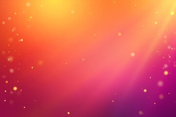 A stunning abstract background with vivid gradient transitions of orange, pink, and purple, enhanced by golden sparkles and soft bokeh lighting effects, creating a luxurious and modern aesthetic