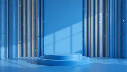 Obraz premium Serene Blue Minimalism