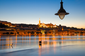 Night view of Buda riverfront