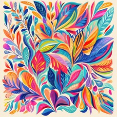 Vibrant Tropical Floral Explosion