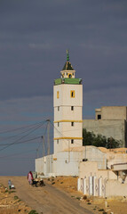 Ksar Al-Kharashifa,governatorato di Tataouine, Tunisia, resti del villaggio fortificato Berbero...
