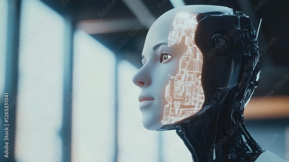 Aufkleber advanced ai: a glimpse into the future of humanoid robotics