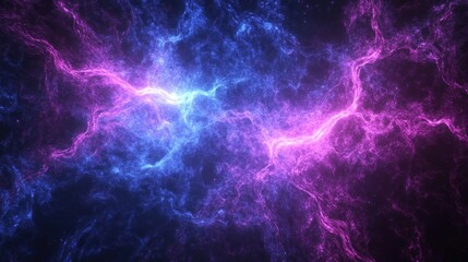 Fototapeta premium Cosmic Nebula Energy Flow, Space Background