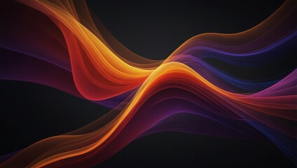 Obraz premium A modern abstract background showcasing vibrant, flowing lines in bright colors