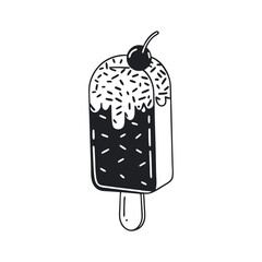 ice cream on a white background