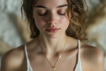 Silhouette of a person meditating in a serene yoga retreat, embracing Buddhism and harmony for mental health, Generative AI