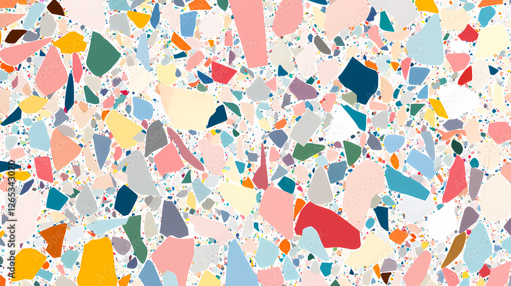 Poster colorful fragment pattern: a vibrant visual design