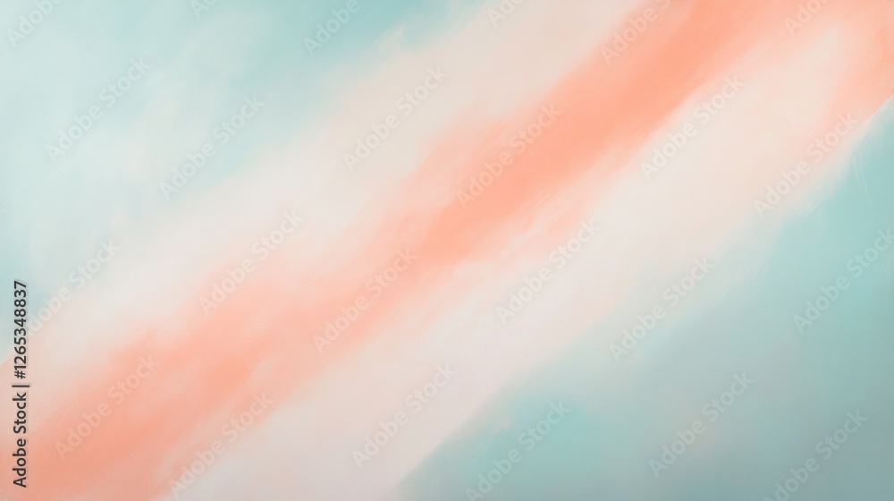 Poster soft pastel gradient background with diagonal brushstroke texture
