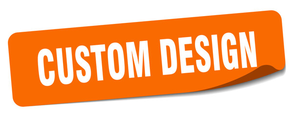 custom design sticker. custom design label