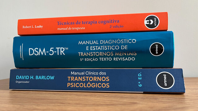 Livros acad&ecirc;micos de Psicologia. DSM-V-TR, T&eacute;cnicas de Terapia Cognitiva, Manual Cl&iacute;nico dos Transtornos Psicol&oacute;gicos.