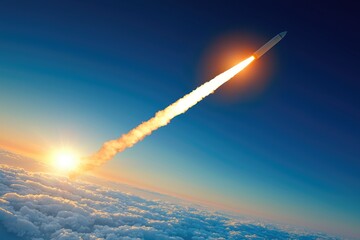 ICBM Breaking Through the Stratosphere