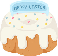 illustration easter cake