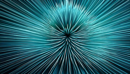 Obraz premium abstract teal spikes a mesmerizing abstract image featuring a multitude of teal spikes radiating outwards creating a dynamic and visually captivating pattern perfect for tech design