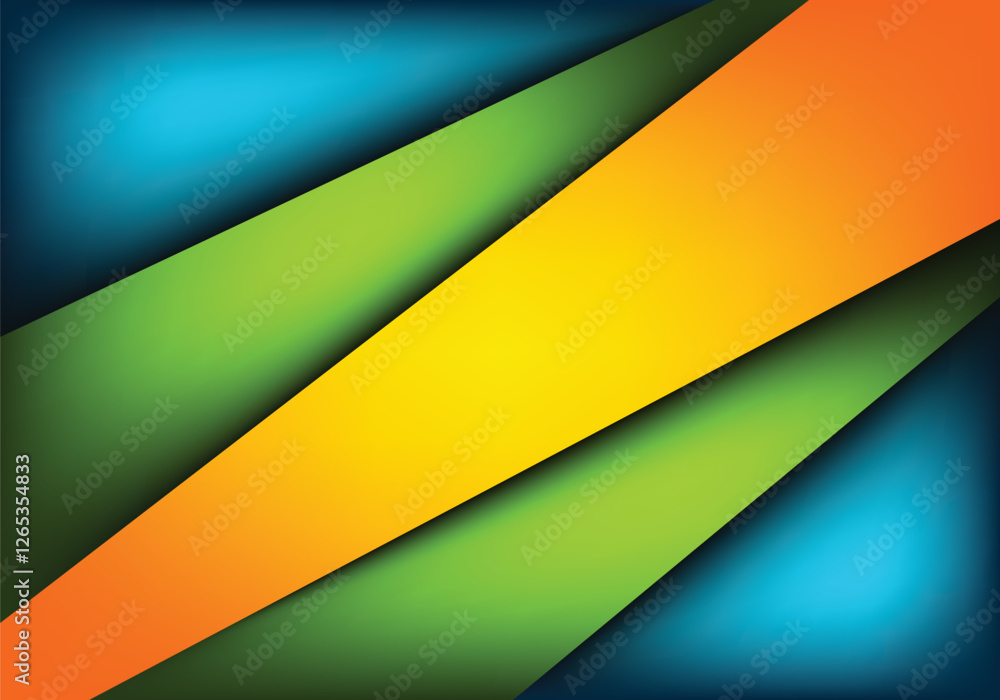Poster graphic geometric triangle overlap vector layer background for text and message design
