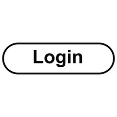 Log-In Button Isolated on White Background  Clean and Simple Design