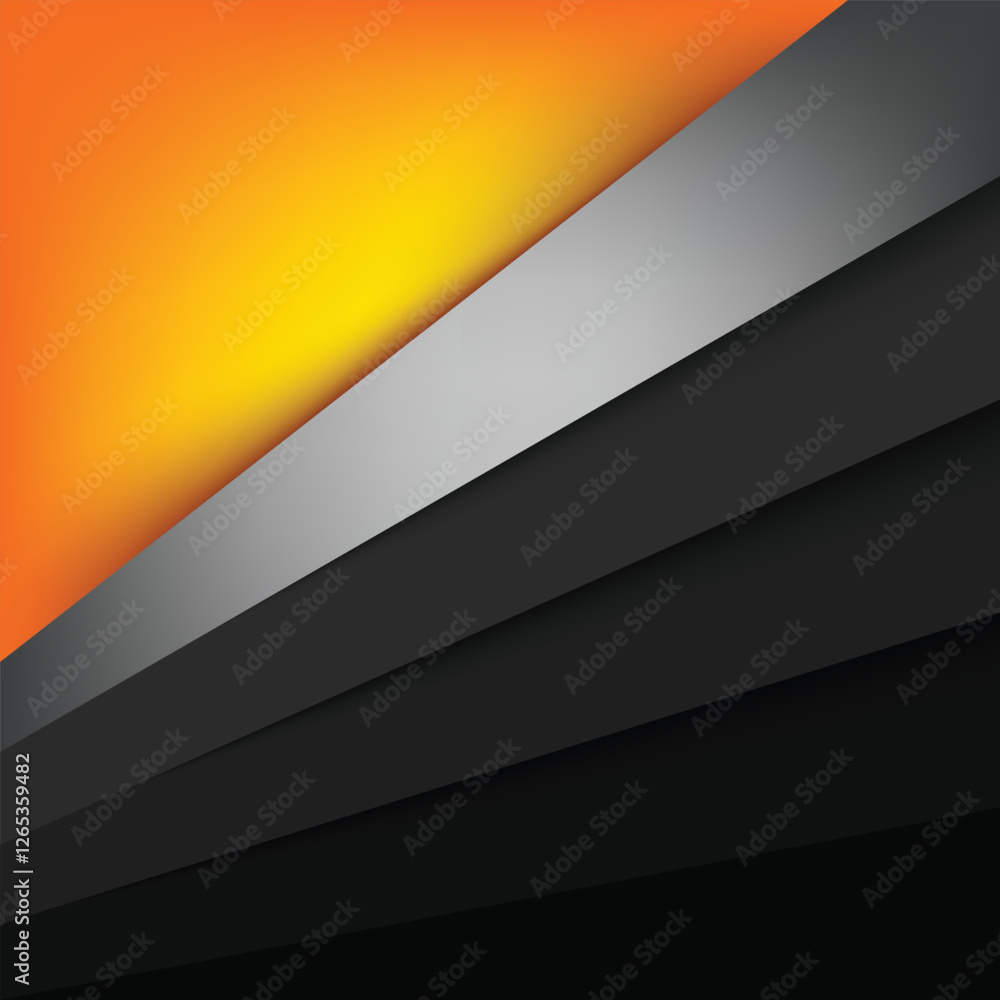 Poster graphic geometric triangle overlap vector layer background for text and message design

