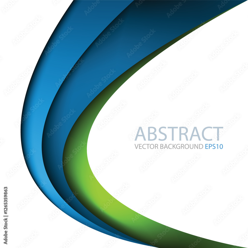 Poster graphic vector curve line overlap background for text and message design
