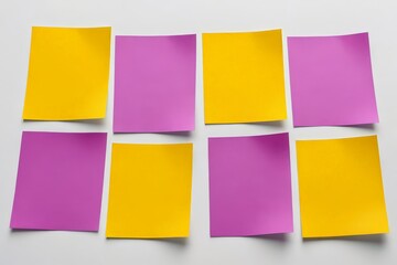 Fototapeta premium a close up of a bunch of sticky notes on a white surface