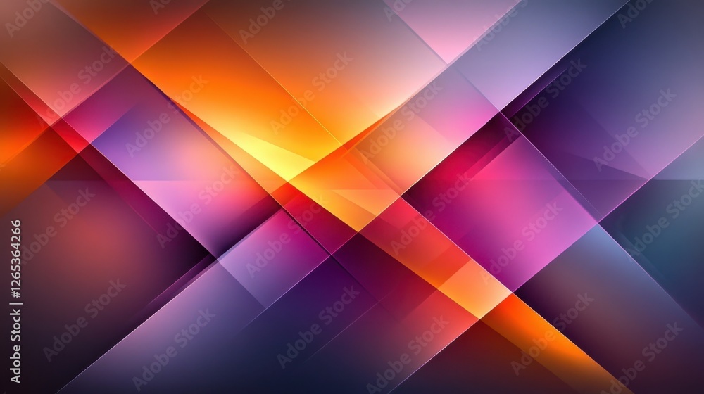 Poster dynamic interplay of colors and shapes creates an energetic abstract design that captivates the view