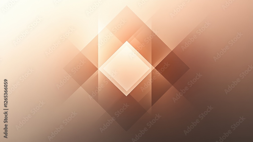 Aufkleber soft hues and layered shapes create an ethereal atmosphere in abstract art