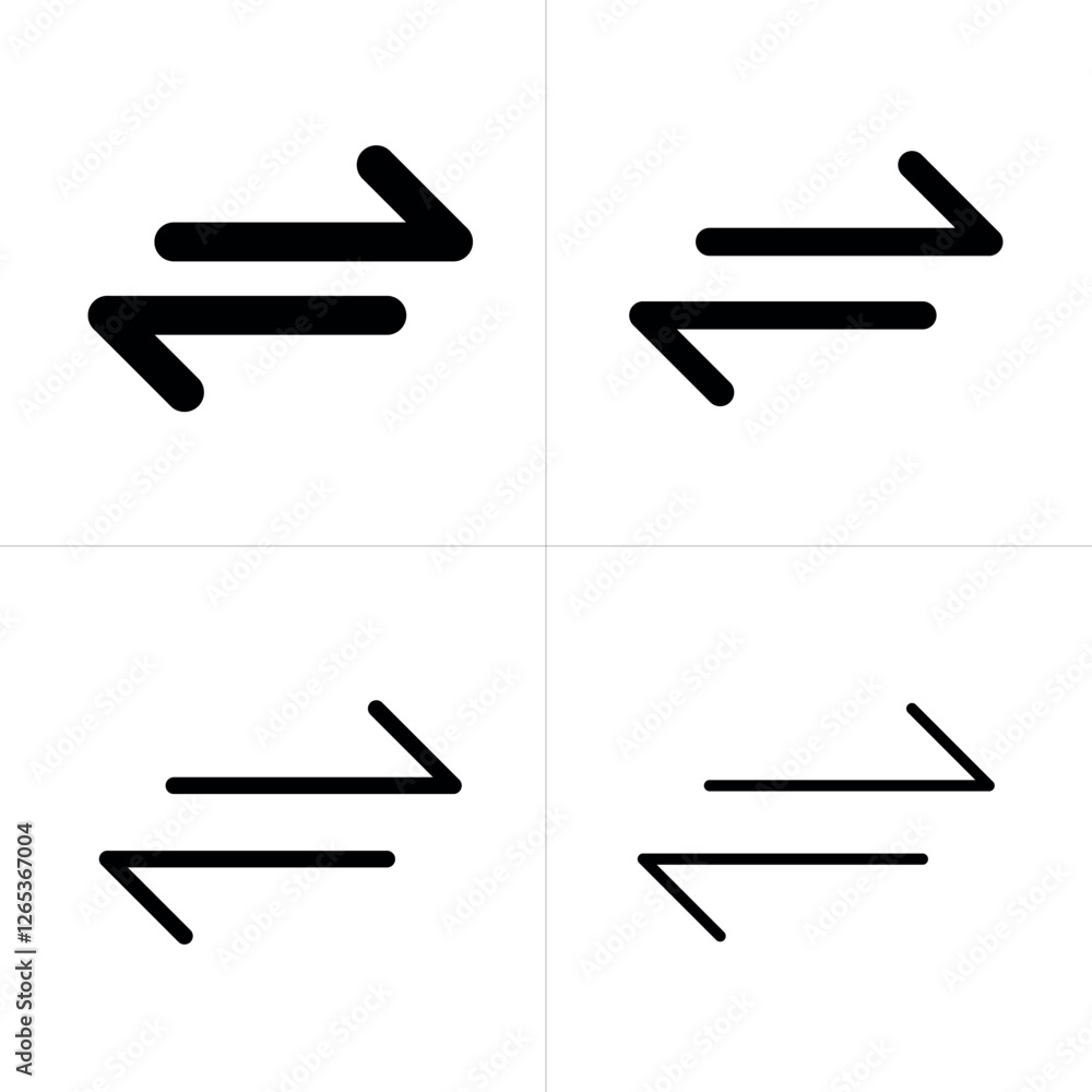 Poster arrows transfer icon, exchange arrow icons - swap icon with two arrows convert button sign - data tr