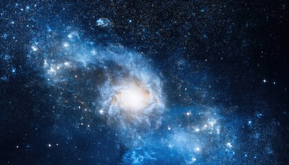 Obraz premium Nebula and galaxies in space. Abstract cosmos background