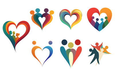 Zero Discrimination icons set,Equality, love and equality vector icons featuring diversity, inclusion, unity, LGBTQ+ pride, justice, and human rights. social media, branding, zero discriminations day