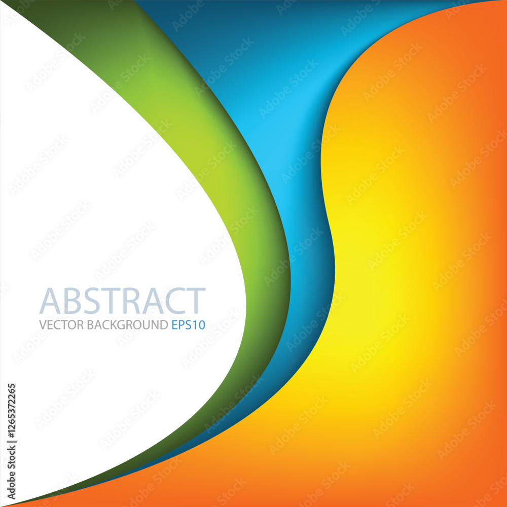 Fototapete graphic vector curve line overlap background for text and message design