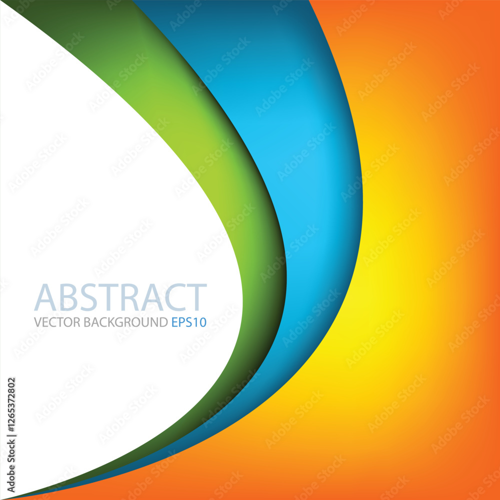 Poster graphic vector curve line overlap background for text and message design
