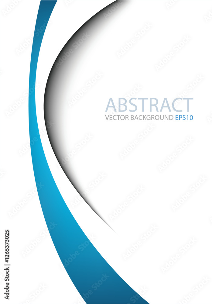 Poster graphic vector curve line overlap background for text and message design
