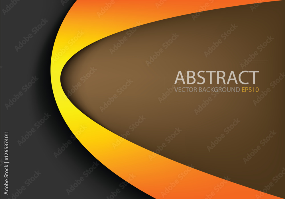 Poster graphic vector curve line overlap background for text and message design
