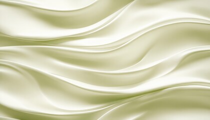 Fototapeta premium Gentle Abstract Celery Waves, Minimalistic Fabric Texture, Elegant Light Green Pale Background