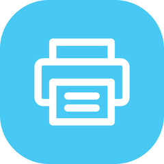 Fototapeta premium Printer icon - Document desktop print icon symbol - fax icon button. Printers icons. Color set, vector illustration