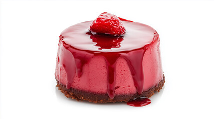 Cheesecake isolated on white background